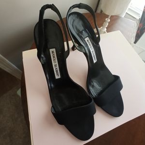 MANOLO BLAHNIK Classic Minimalist 3.5" Sandals